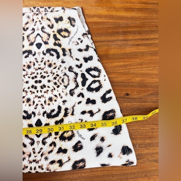 Carmen Steffens stunning animal print dress with snake and cutouts sz small/med - Picture 11 of 13